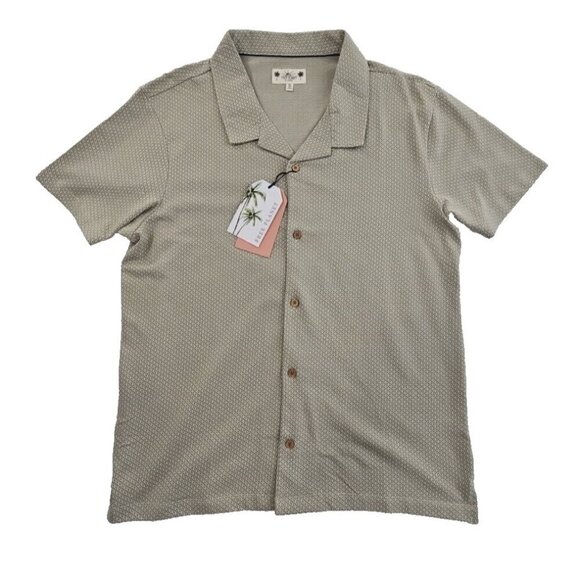Free Planet Other - Free Planet Lost in Paradise Men’s XL Olive Short Sleeve Button Up Shirt NWT NEW